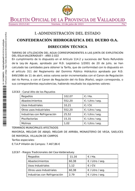 BOLETÍN OFICIAL DE LA PROVINCIA DE VALLADOLID Número 2021/141 Viernes, 23 De Julio De 2021 Pág 7