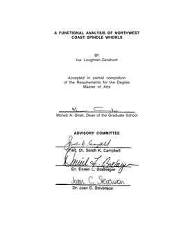 A Functional Analysis of Northwest Coast Spindle Whorls