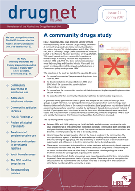 A Community Drugs Study