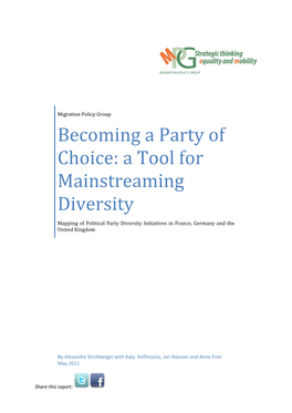 Becoming a Party of Choice: a Tool for Mainstreaming Diversity