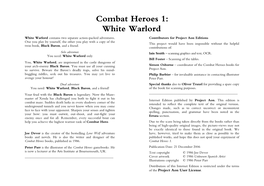 White Warlord White Warlord Contains Two Separate Action-Packed Adventures