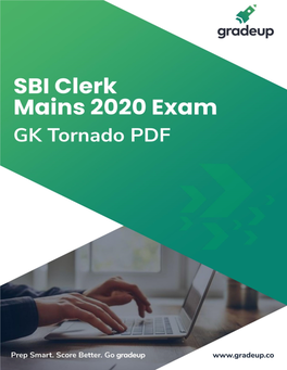 SBI Clerk Main GK Capsule PDF 2020