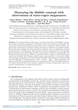 Measuring the Hubble Constant with Observations of Water-Vapor Megamasers