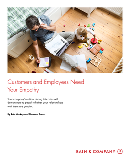 Customers and Employees Need Your Empathy