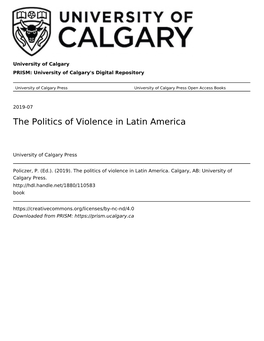 Operation Condor As an International System of State Violence and Terror: a Historical- Structural Analysis