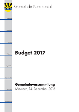 Gemeindeversammlung Der Politischen Gemeinde Kemmental Dienstag, 31