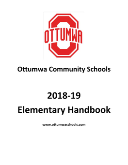 2018-19 Elementary Handbook