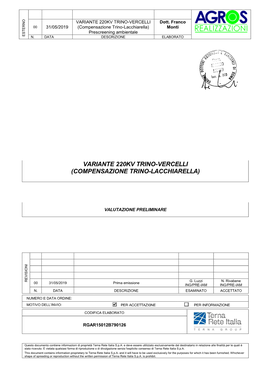 VARIANTE 220KV TRINO-VERCELLI (Compensazione Trino-Lacchiarella)