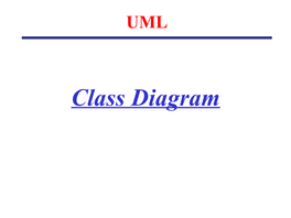 Class Diagram