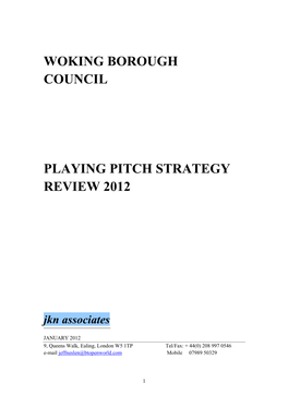 Download the Playing Pitch Strategy Review 2012 PDF File