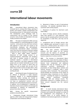 International Labour Movements