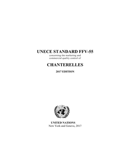 Unece Standard Ffv-55 Chanterelles