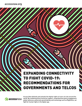 Expanding Connectivity to Fight Covid-19: Recommendations for Governments and Telcos