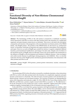 Functional Diversity of Non-Histone Chromosomal Protein Hmgb1