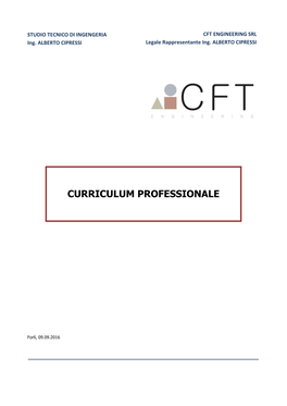 Curriculum Professionale