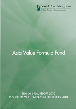 Asia Value Formula Fund