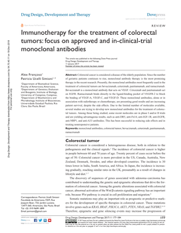 Focus on Approved and In-Clinical-Trial Monoclonal Antibodies