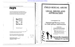 Child Sexual Abuse Legal Issues and Approaches
