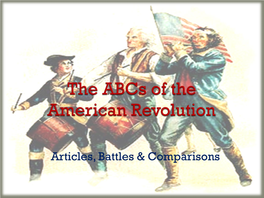 The American Revolution