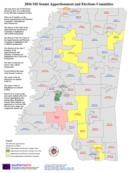 2016 MS Senate Apportionment and Elections Committee