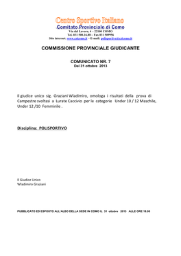 Commissione Provinciale Giudicante