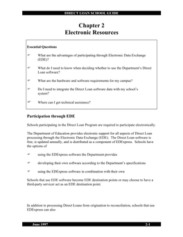 Chapter 2 Electronic Resources