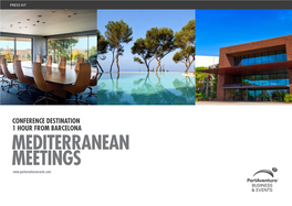Mediterranean Meetings Table of Contents