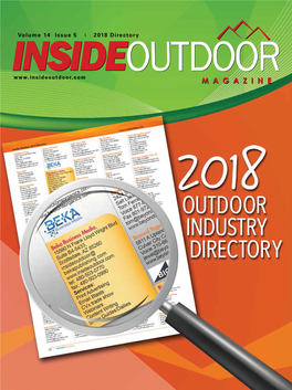 Inside Outdoor 2018 Industry Directory.Pdf