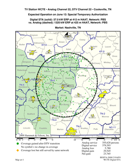 ©2009 Hammett & Edison, Inc. TV Station WCTE • Analog Channel 22
