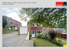 Kingfisher Gardens, Selsdon Vale, South Croydon, Surrey, CR2 8QZ Guide Price £425,000