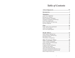 Table of Contents