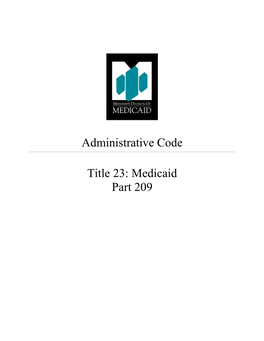 Administrative Code