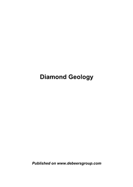 Handbook on Kimberlite Exploration and Mining