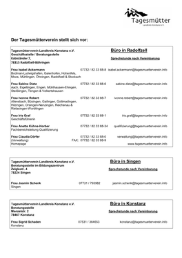 Adressübersicht Beratungsstellen Und Jugendämter