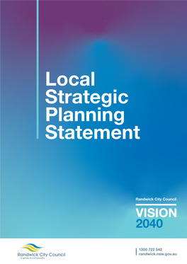 Randwick Local Strategic Planning Statement (LSPS)