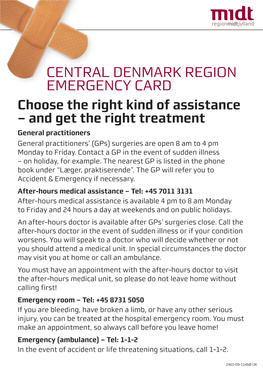 Central Denmark Region Emergency Card