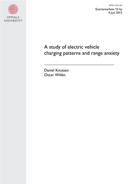 A Study of Electric Vehicle Charging Patterns and Range Anxiety
