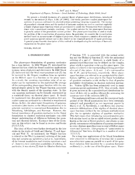 Phase-Space Formulation of Quantum Mechanics and Quantum State