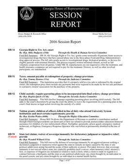 Session Report