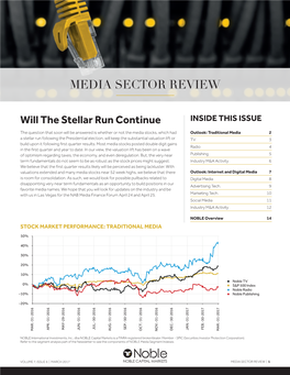 Newsletter Media Sector Review April 2017