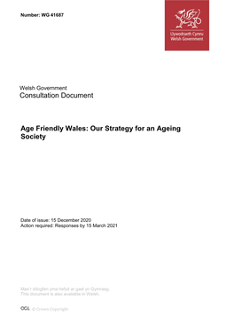 Age Friendly Wales: Our Strategy for an Ageing Society