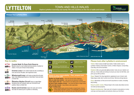 TOWN and HILLS WALKS LYTTELTON Explore Lyttelton Township and Nearby Hills and Coastline on This Mix of Walks and Tramps