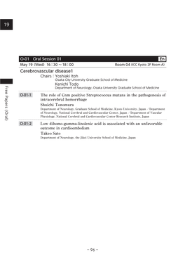 En Cerebrovascular Disease1 the Role of Cnm Positive Streptococcus