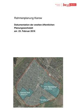 Rahmenplanung Karow