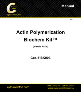 Actin Polymerization Biochem Kit™