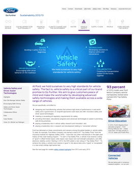 Vehicle Safety and Driver Assist Technologies How We Manage Vehicle Safety