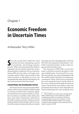 Chapter 1 – Economic Freedom in Uncertain Times