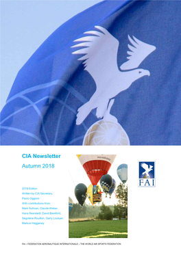 CIA Newsletter Autumn 2018