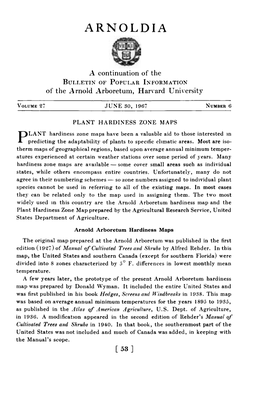 Plant Hardiness Zone Maps