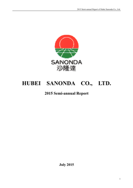 Hubei Sanonda Co., Ltd
